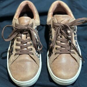 Born Leopard Leather Sneakers